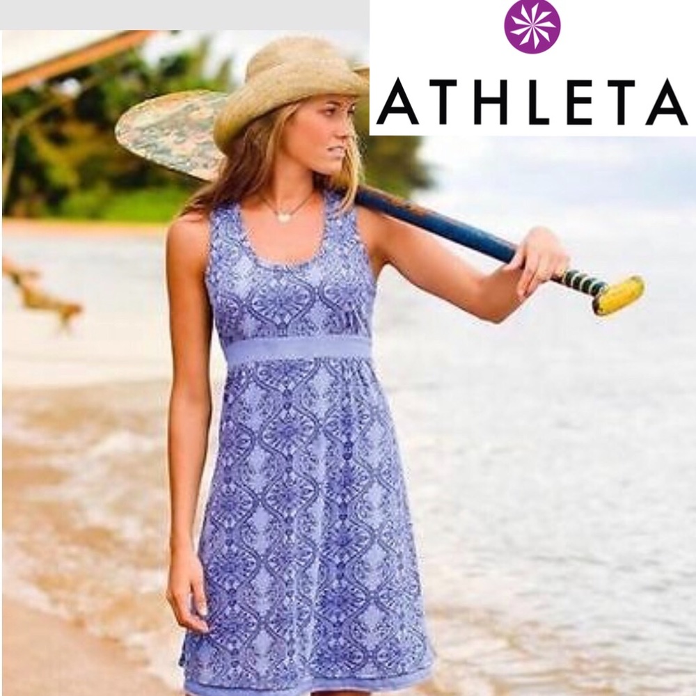 Athleta Vyasa Dress in  Lilac Size Small Petite
